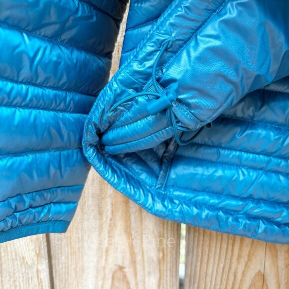 Patagonia Ultralight Down Jacket Underwater Blue‎ Size Medium Puffer 800 Fill - Picture 10 of 14